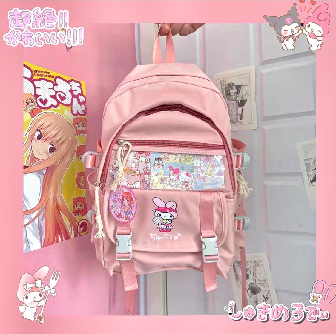 Cinnamoroll My Melody Kuromi inspirierter Rucksack