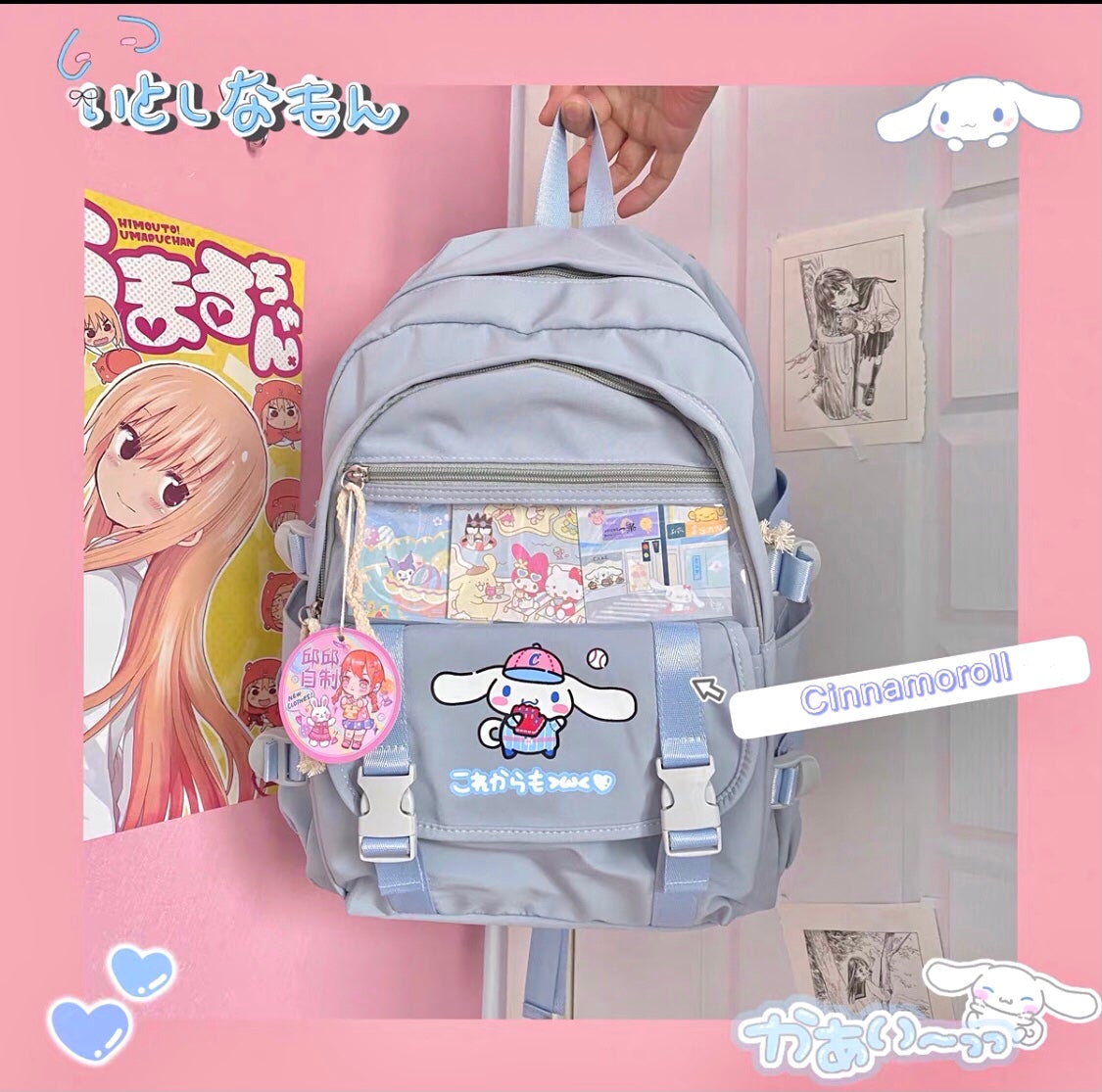 Cinnamoroll My Melody Kuromi inspirierter Rucksack