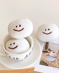 Süßes Destress Smiley Marshmallow Mini-Plüschtier