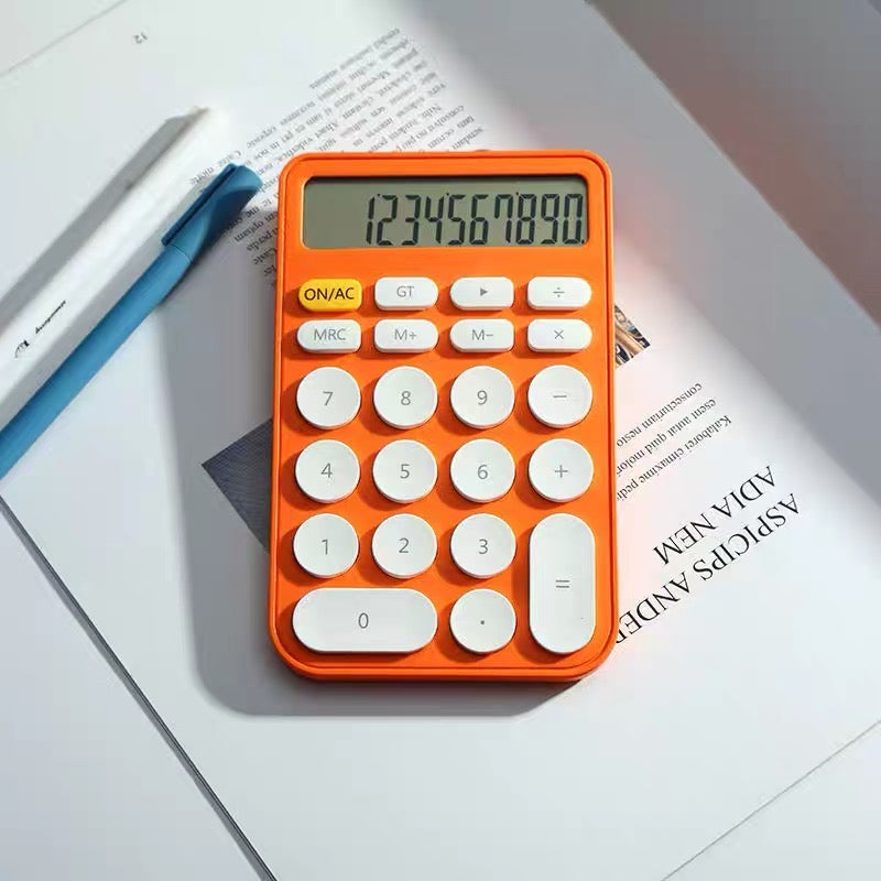 Cute Student Hand Size Mini Calculator