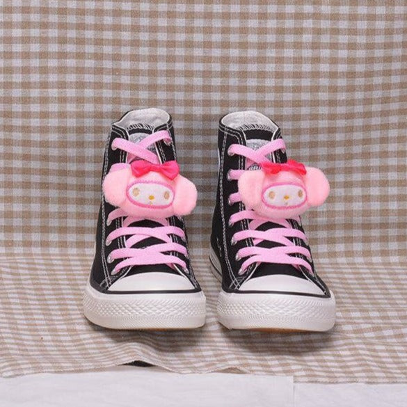 Pareja Mujeres Hombres Kawaii Estudiante High Top Canvas