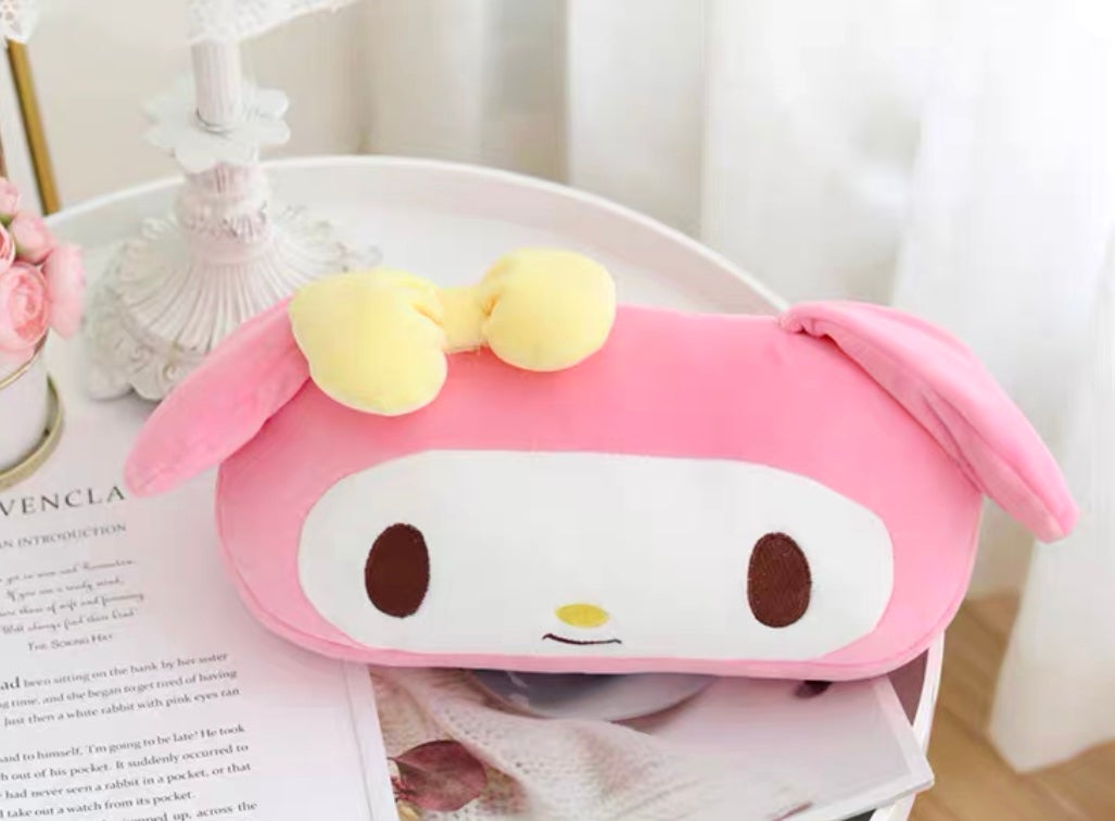 Kuromi My Melody inspirado en el reposacabezas del cuello del coche, almohadas, fundas para cinturones de seguridad, accesorios