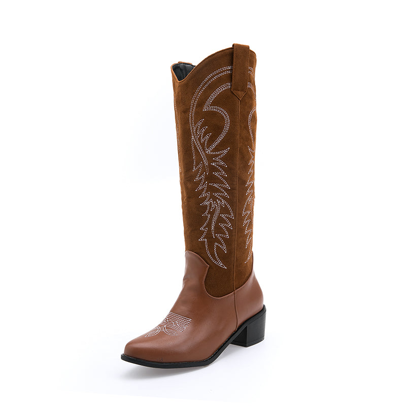 Womens Knee High Western Cowboy Boots