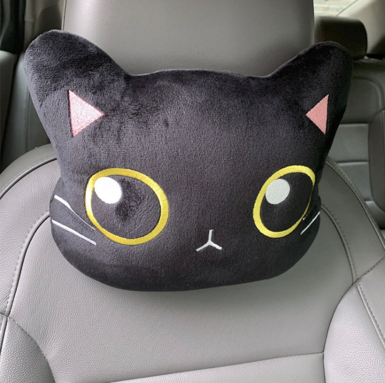 Accesorios para coche Kawaii Cute Cat- Almohada para el cuello