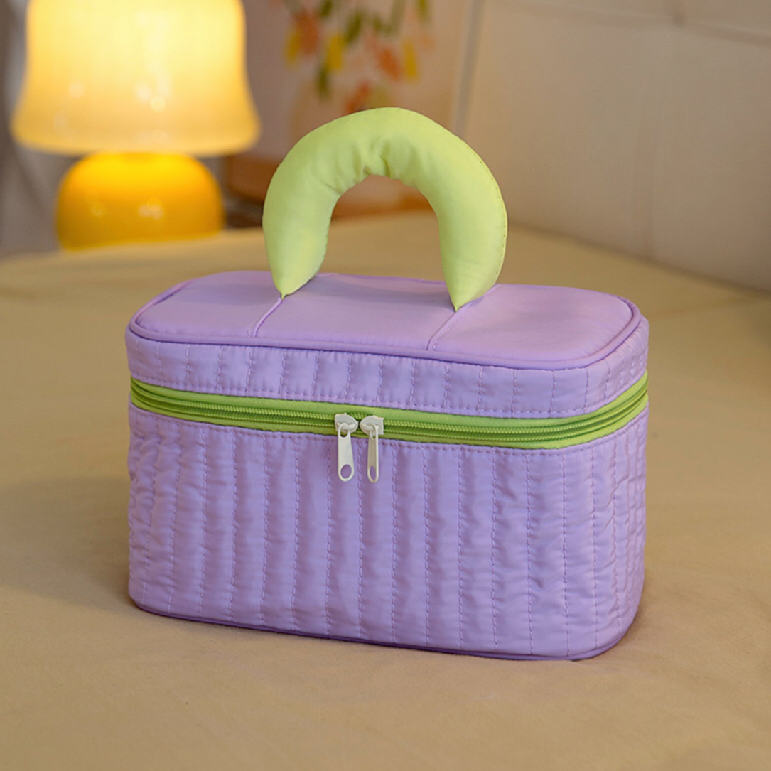 Kawaii Aesthetics Large Capacity Colour Cosmetic Bag