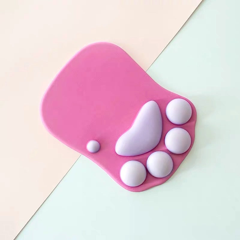 Creative Paw Shape 3D Mouse Pad with Wrist Support