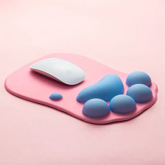 Creative Paw Shape 3D Mouse Pad with Wrist Support