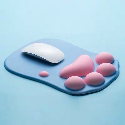 Creative Paw Shape 3D Mouse Pad with Wrist Support