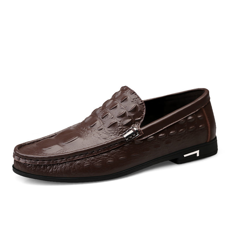 Men's Crocodile Business Leather Loafers