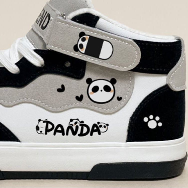 Panda-Plateau-Innenfleece-Sneaker