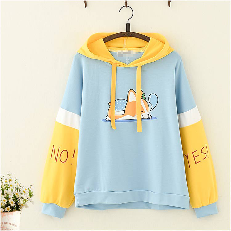 Linda sudadera con capucha para perro Kawaii Corgi