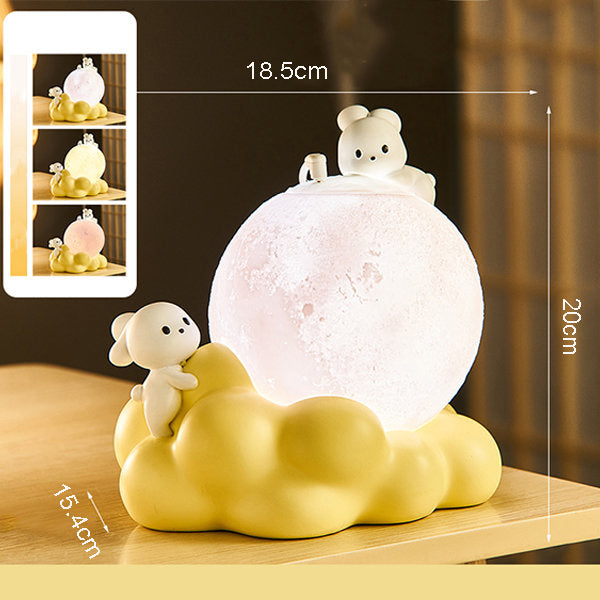 Humidificateur de lampe de lune de lapin