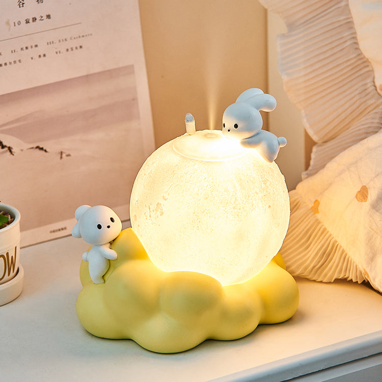 Humidificateur de lampe de lune de lapin