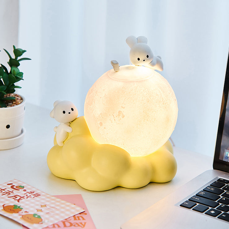 Humidificateur de lampe de lune de lapin