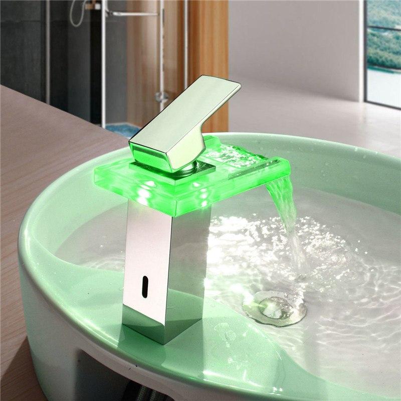 LED Temperature Color Changing Faucet