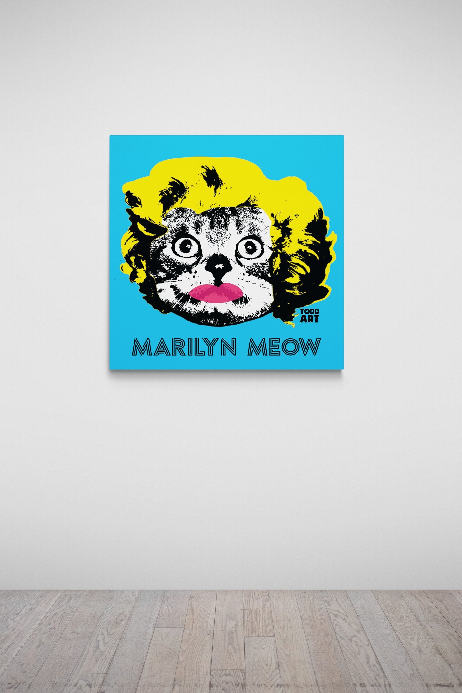 Marilyn Meow Druck auf Plexiglas montiert von Todd Goldman