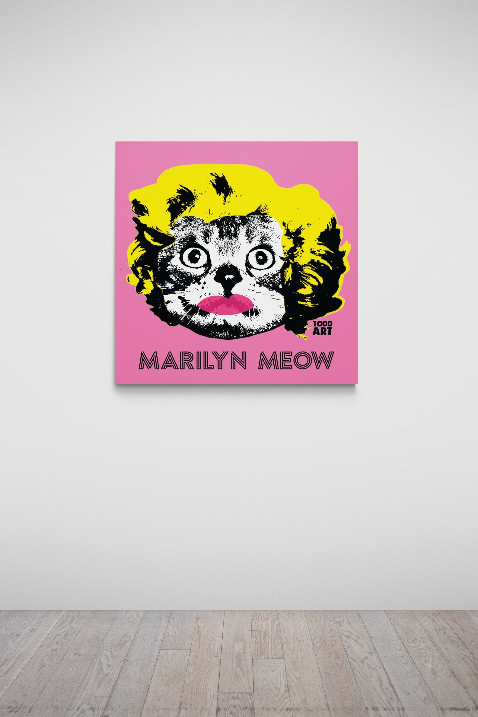 Marilyn Meow Druck auf Plexiglas montiert von Todd Goldman