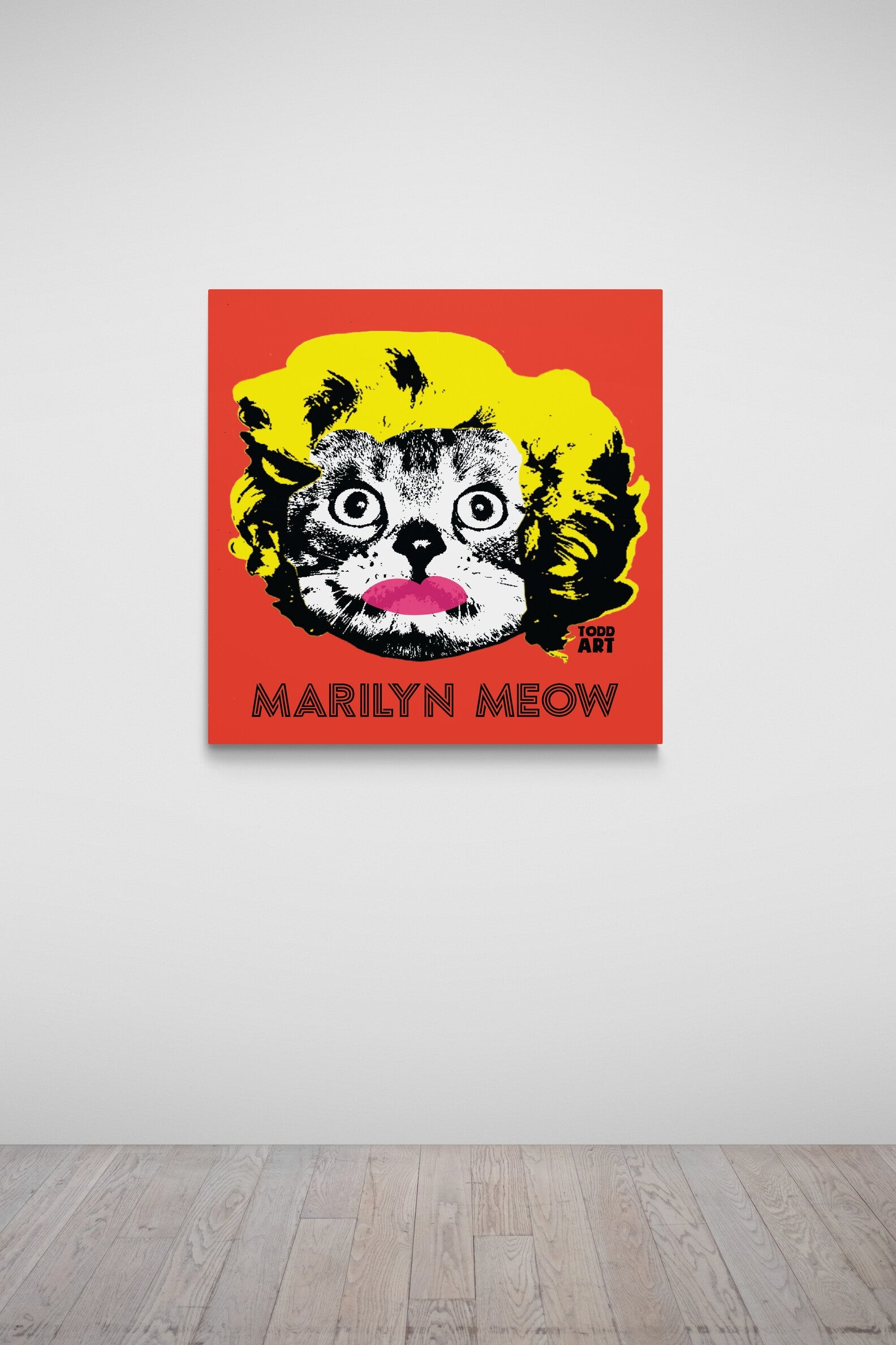 Marilyn Meow Druck auf Plexiglas montiert von Todd Goldman