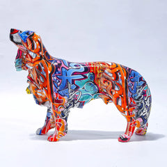 ArtZ® Golden Retriever Graffiti Painted Statue