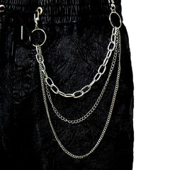 Metal Rock Chains on Jeans Keychain