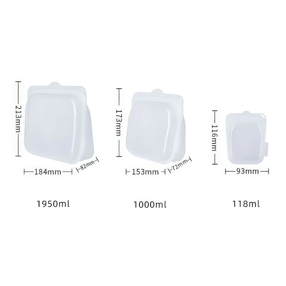 Platinum Silicone Food Grade Reusable Storage Bag