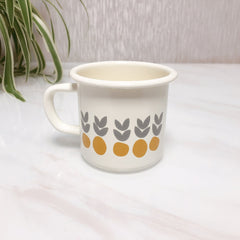 Retro Rustic Style Thickened Enamel Campfire Coffee Mug Tea Cup 350 ml