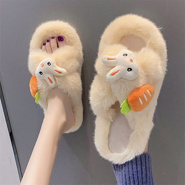 Lindas pantuflas de conejo