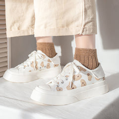 Cute Bear Canvas Sneaker