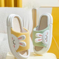 Cute Bunny Linen Summer Sandals