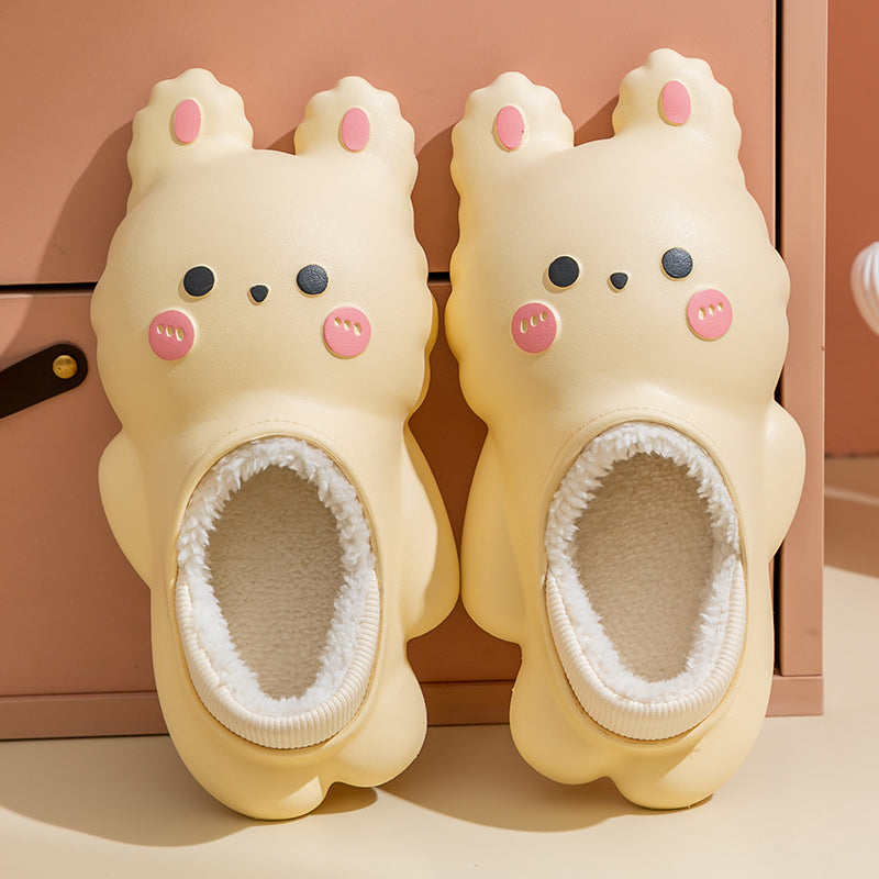 Cute Rabbit Fleece Shoes