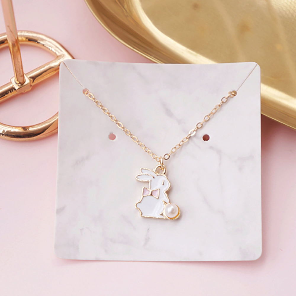 Collier chaîne pendentif lapin mignon