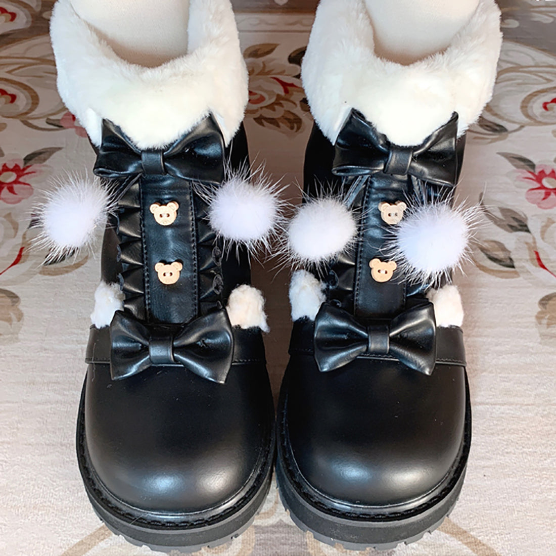 Bottes de neige Fuzzy Ball Lolita