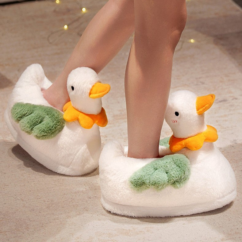 Cute Duck Plush Slipper