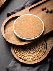 Solid Wood Tray, Water Cup, Plate, Vintage Bread, Dim Sum, Dessert Storage, Breakfast and Small Plate