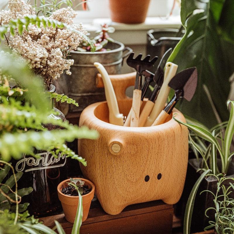 Stockage multifonction | Organisation de bureau, support de télécommande, porte-stylo, stockage de clés, cadeau de décoration de pot de plante