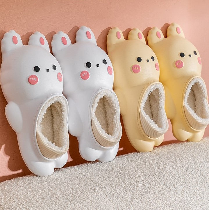 Cute Rabbit Fleece Shoes