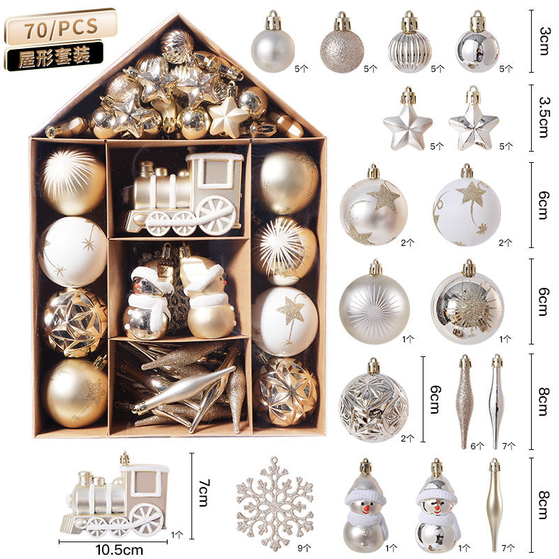 Hausmalerei Weihnachtsüberzugspaket Christbaumschmuck Weihnachtskugelset