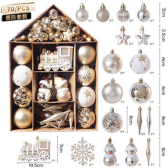 House painting Christmas plating package Christmas tree ornaments Christmas ball set