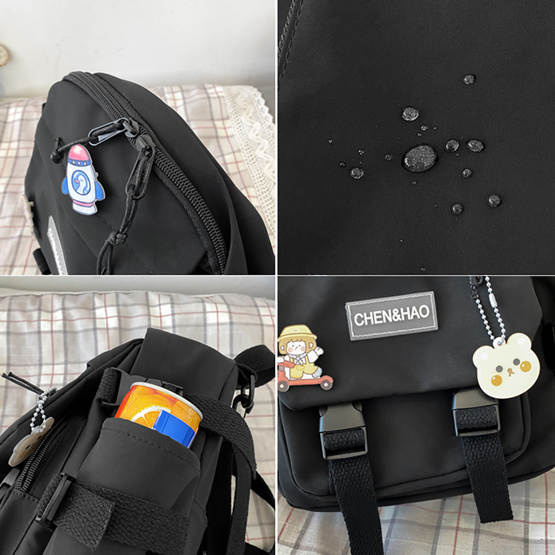 Joli petit sac à dos avec poches