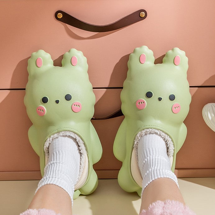 Cute Rabbit Fleece Shoes