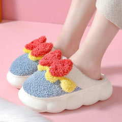 Bowknot Plush Slipper