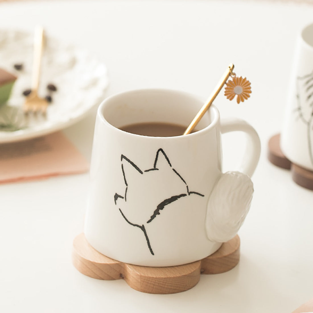 Katze-Druck-Keramik-Tasse