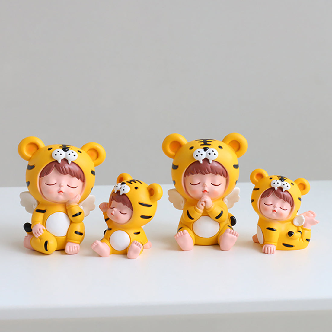 Cute Tiger Suit Baby Mini Figurine