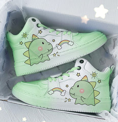 Zapatillas altas de muy buen gusto Lovely Dinosaur Shoes