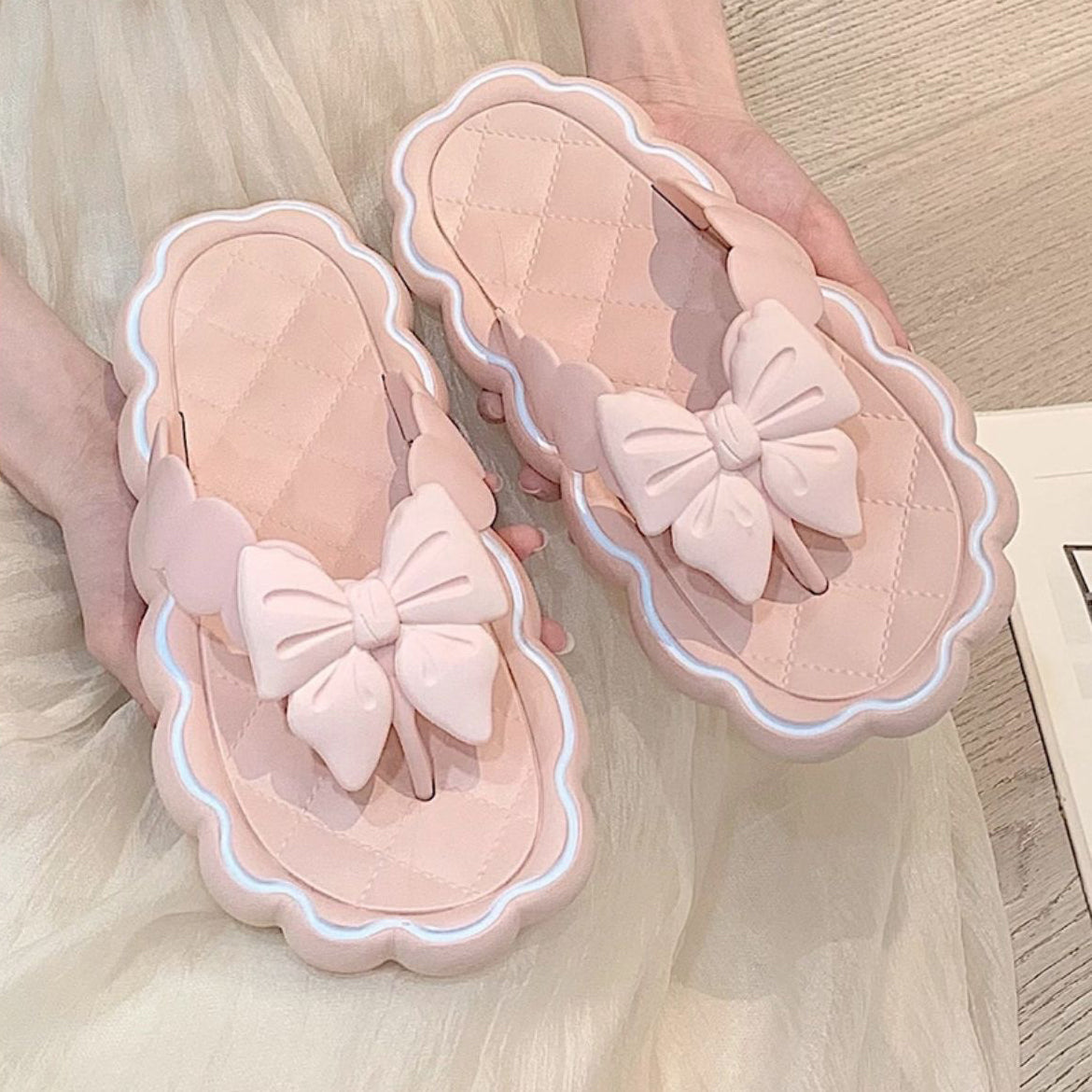 Pink Bow Knot Sandals