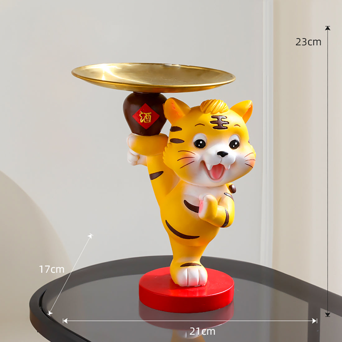 Mini statuetta per neonato con simpatico costume da tigre