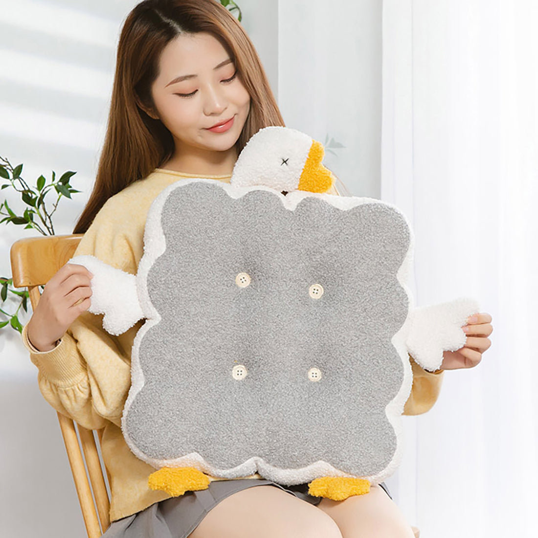 Coussin de siège carré Angel Duck