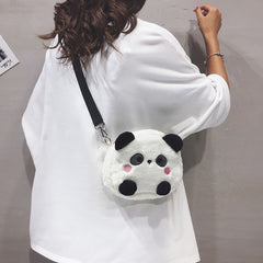 Sac à bandoulière en peluche panda mignon