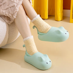 Cute Cat Waterproof Fleece Shoes