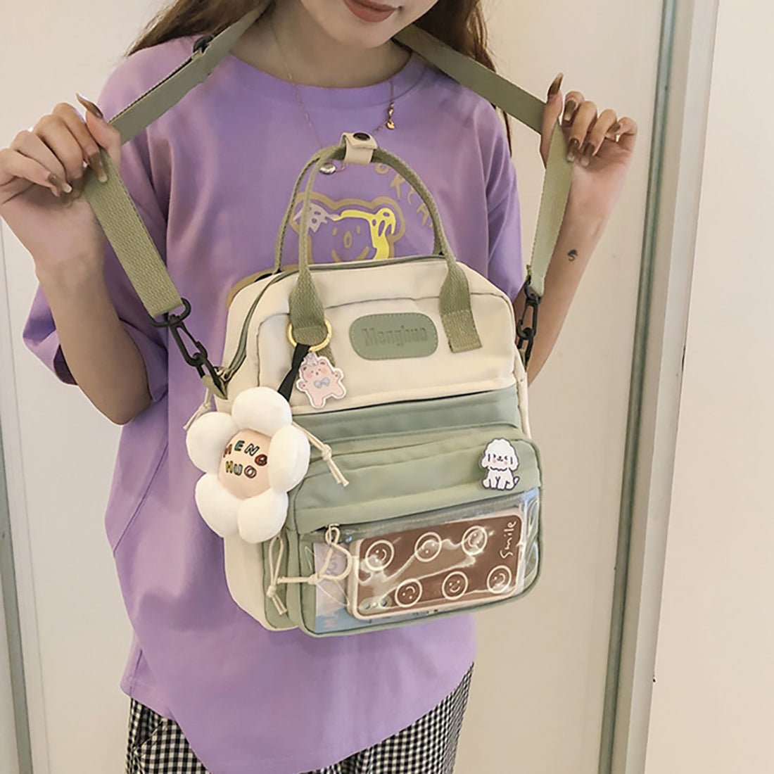 Cute Japanese Style Backpack Crossbody Bag